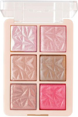 EVERERIN Glow Highlighter Powder Palette-Highly Pigmented & Long Lasting Highlighter(Multicolor)