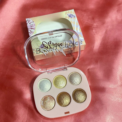 Arcanuy Desert Glow 6 Color Highlighter Palette Highlighter(MULTI COLOUR)