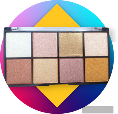 THTC New Best 8 Color Highlighter Makeup Plate Highlighter(MULTI COLOR)