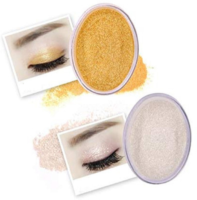 Aylily Perfect Shine Soft Eyes & Cheeks Highlighter loose powder make up  Highlighter(Gold, Silver)