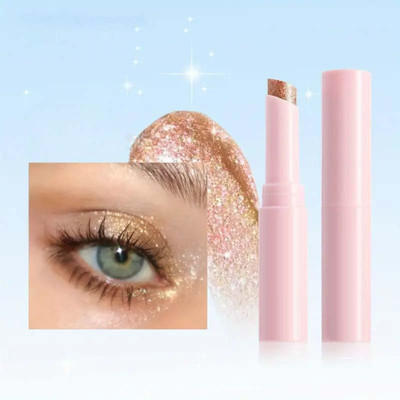 manasona High Pigmented Makeup Gel Shimmer Highlighter Stick  Highlighter(Light Pink)
