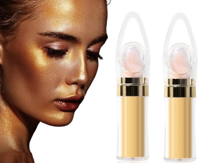 REIMICHI Face Blusher Fairy Glitter Highlighter Makeup Highlighter(GOLD)