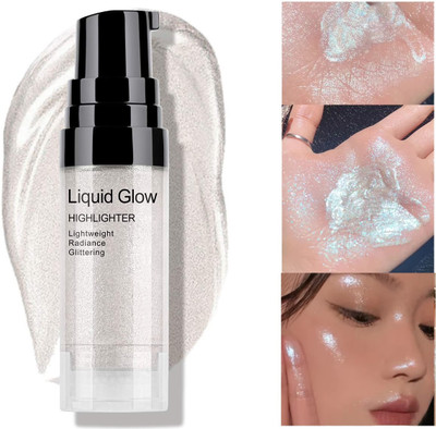 GULGLOW99 Illuminator Liquid Highlighter Silver Highlighter(SILVER)