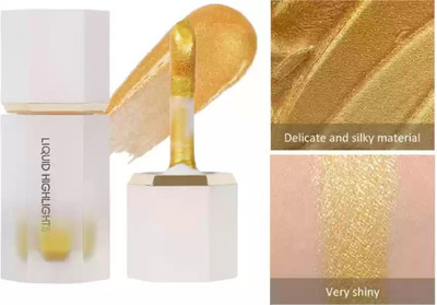 HUZURLU Dewy Finish Illuminator Face Liquid  Highlighter(GOLD)