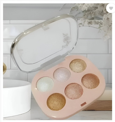 DARVING Glow Baked Highlighter Palette Buildable  Highlighter(MULTI COLOR)