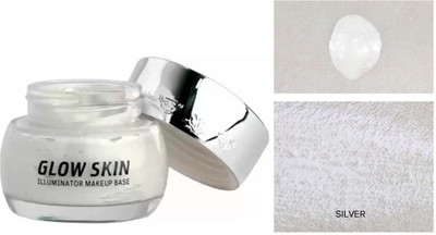 YAWI Skin Glow Illuminator Waterproof Shimmer and Glow For Face & Body, Highlighter(SILVER)