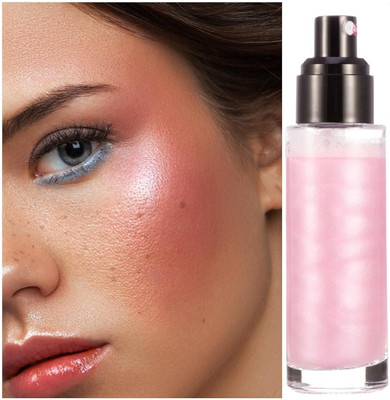 Yuency Make Up Pink Pearl Highlighter Shimmer Spray for Face Body & Face  Highlighter(PINK)