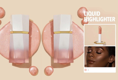 tanvi27 Liquid Highlighter Makeup for Face, Cheekbone & Body Glow Combo Highlighter(Creamy)