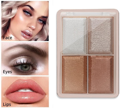 BLUEMERMAID Blusher & Highlighter Palette For Face Makeup Highlighter(MULTI COLOR)
