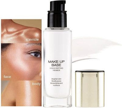 YAWI Skin-Hydrating Highlighting Primer Makeup Base|Non-Greasy, Long-Lasting Formula Highlighter(Whhite)