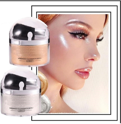 YAWI PERFECT NEW 5D Illuminator Shimmery Finish Shiny Gold & Silver  Highlighter(SILVER, GOLD)