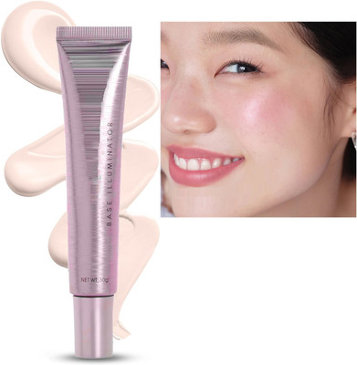 FLORERO Shiny & Glowy Makeup Strobe Cream Primer + Moisturizer +  Highlighter(GOLDEN PINK)