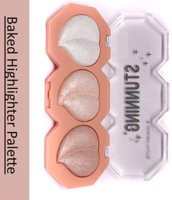 DARYUE Multi-Color Baked Highlighter, Blendable  Highlighter(Multicolor)