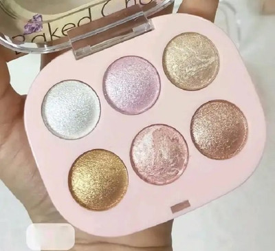 luzimaisa Shiny Baked Choice Face Highlighter 4 Shades Palette  Highlighter(MULTI COLOUR)