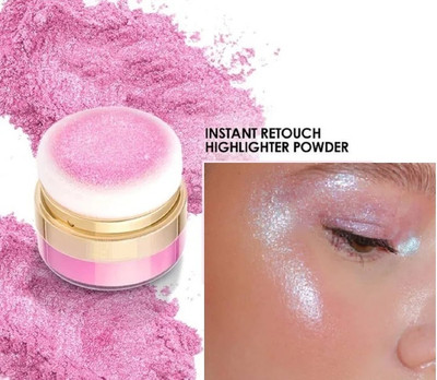 luzimaisa Glow Face Highlighter Shimmer Powder Contour Illuminator Powder Highlighter(pink)