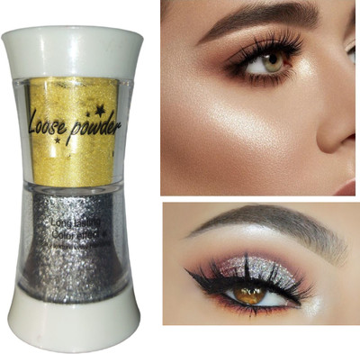 ADJD SILVER & GOLD MULTI COLOR HIGHLIGHTER AND EYE SHADOW HIGHLIGHTER Highlighter(MULTICOLOR)
