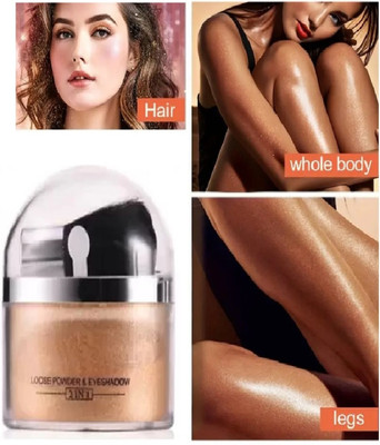 WOONGMI Best Quality Shimmer Finish Gold Hoghlighter For Man & Womens Highlighter(Golden)