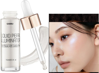 GABBU Body & Face Shimmer Highlighter Liquid Pigments Highlighter(silver)