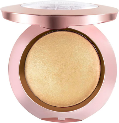 Emijun Baked Shimmer Blusher and Highlighter for Face Makeup Highlighter(Gold)