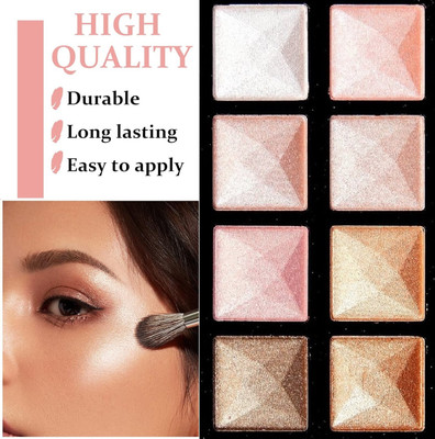 Vyomiris Highlights Face Setting Powder Make Up Powder Lightweight Highlighter(Multicolur)