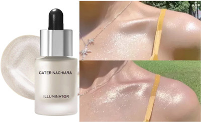 CATERINACHIARA HD Glow Liquid Highlighter for women..1 Highlighter(silver)