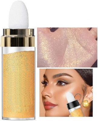 Wiffy GLOW SHIMMER GOLDEN HIGHLIGHTER WATERPROOF STAY LONG Highlighter (GOLDEN) Highlighter(golden)