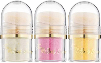 Latixmat highlighter for face and body brightening contouring high-gloss glitter powder Highlighter(MULTI COLOR)