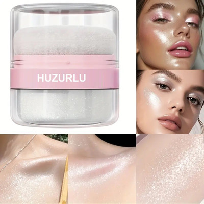 HUZURLU SHIMMER $ SHINE HIGHLIGHTER POWDER Highlighter(WHITE)