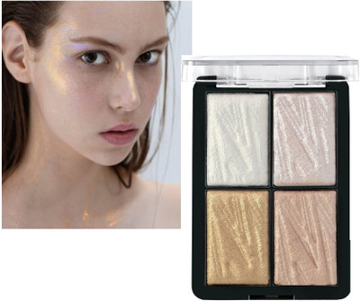 Arcanuy Highlighter Makeup Palette Waterproof Long Lasting Highlighter(MULTICOLOR)