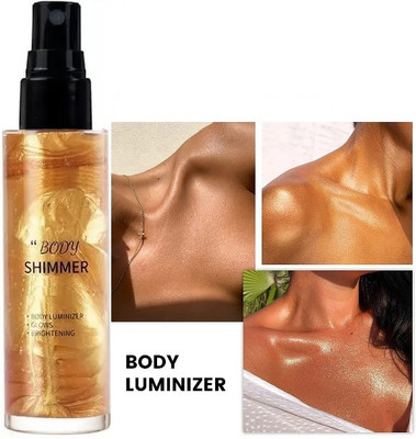 Emijun Liquid Illuminator Ultra Smooth Shine Waterproof Face And Body  Highlighter(Gold)