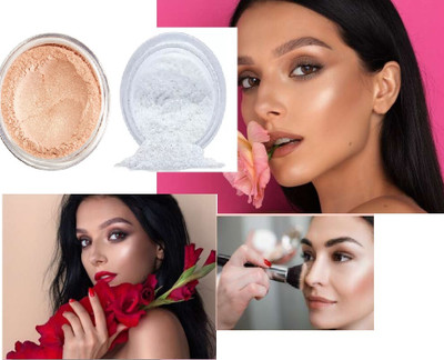 Aylily PERFECT LOOK PACK OF 2 SOFT AND SMOOTH SHIMMER FOR APPLY ON FACE Highlighter(Gold, Silver)
