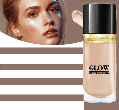 Sheny Glow Liquid Highlighter - Brightening Liquid Highlighter matalic gold Highlighter(Metalic Gold)