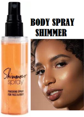 Luipui Liquid highlighter makeup gold color shimmer spray pack of 1 110ml Highlighter(GOLDEN)