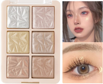 tanvi27 New Highlighter Blusher Weightless Longlasting Illuminating Glow Face Kit Highlighter(MULTI COLOR)