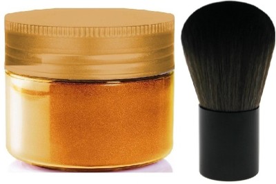 MYEONG Glitter Face Shimmer Gold With Brush Brightening Makeup Set  Highlighter(GOLD)