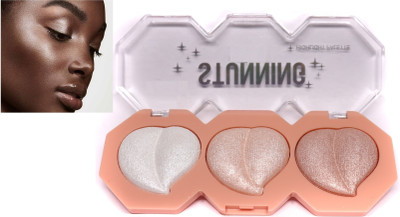 DARYUE Multi shade Shimmer Radiant Finish | Highlighter Palette Highlighter(Multicolor)