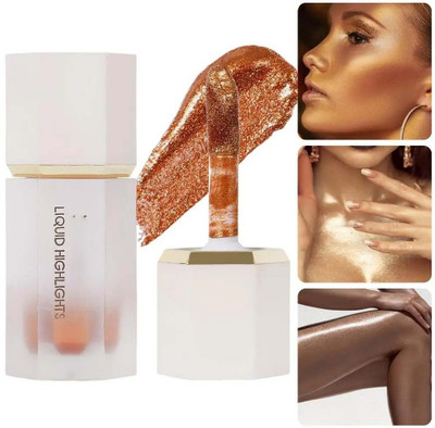 Latixmat Face & Body Highlight Shimmer  Highlighter(Copper)