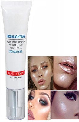 Yuency perfect makeup look new highlighter tube easy to use long lasting  Highlighter(SILVER)