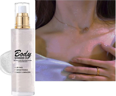 FLORERO Face Highlighter Mist Glitter Spray Liquid  Highlighter(Silver)