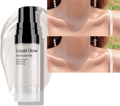 WOONGMI Best Face Glow Shimmer Liquid Highlighter Waterproof Glitter Highlighter(SILVER)