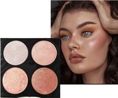 THTC Blush & Highlight Palette SHADFE 03 Highlighter(Multicolor)