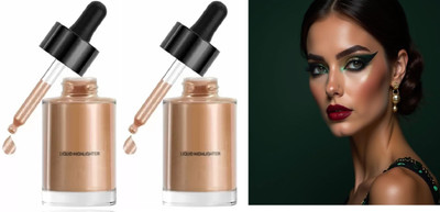 EVERERIN Korean Liquid Highlighter Illuminate with Radiant Glow Highlighter(Rose gold)