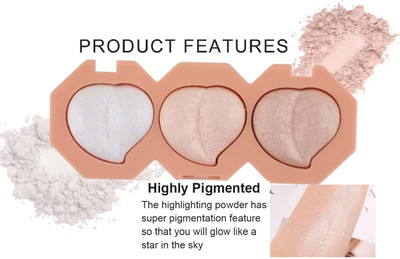 DARVING Highlighter Makeup Palette Face Powder Kit Highly Pigmented Highlighter(MULTI COLOR)
