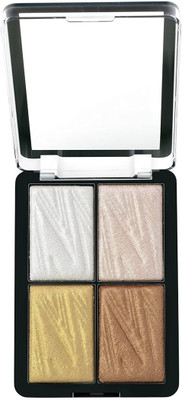 DARVING 4 Color Highlighter Makeup Palette, Face Baked Powder Cheek Illuminator Highlighter(MULTI COLOR)