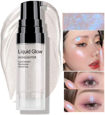 WOONGMI WATERPROOF SHIMMERY FINISH LIQUID HIGHLIGHTER FACE GLOW Highlighter(SILVER)