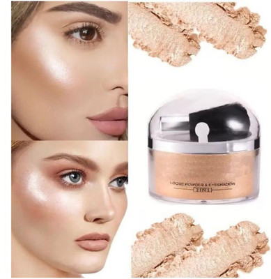 YAWI BEST SHIMMER 2 IN 1 WHITENING GOLD LOOSE POWDER Highlighter(GOLD)