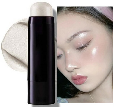 manasona Silver Shimmer Cream Highlighter Stick  Highlighter(Silver)