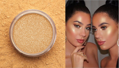 Emijun GOLD SHIMMER POWDER BEST QUALITY SHIMMER FINISH HIGHLIGHTER Highlighter(SOFT GOLD)