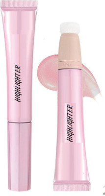 Jiwoo Highlighter + Original + Glow Highlighter Illuminator Makeup Base Highlighter(pink)