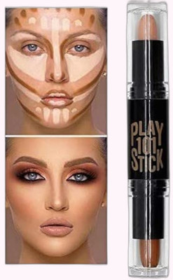 Sarbeau Waterproof Makeup Stick 2 IN 1 Contour And Highlighter_C_165 Highlighter(Brown)